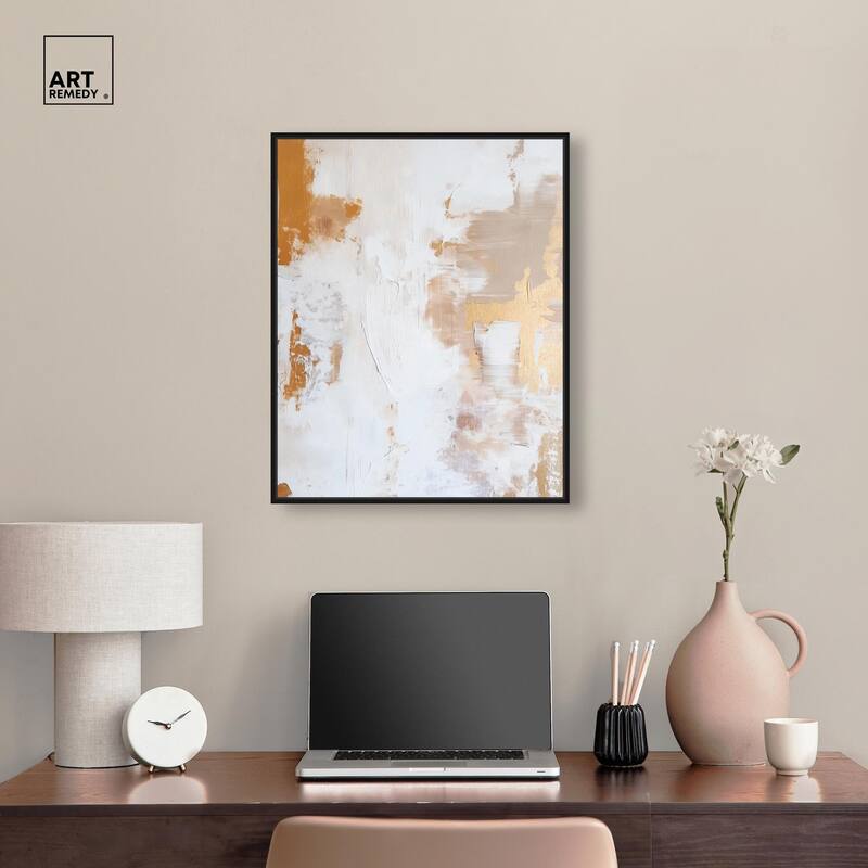 Golden Bronze Ripple I Canvas by Art Remedy