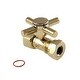 preview thumbnail 2 of 1, Kingston Brass Concord Straight Stop Valve - NPT Slip