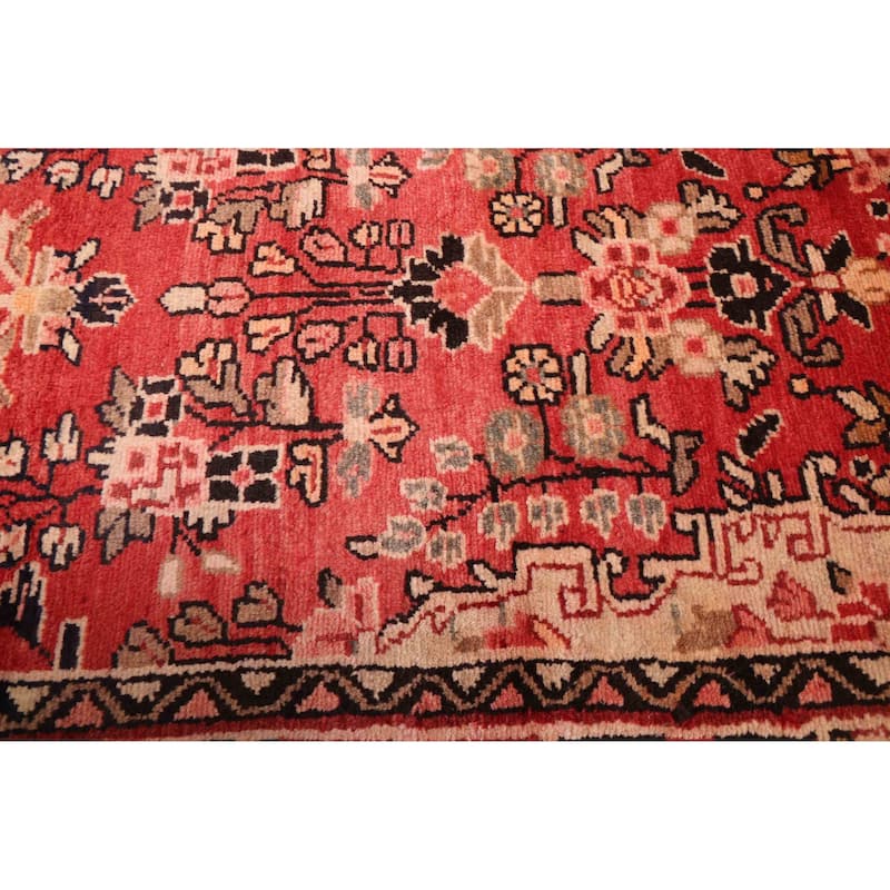 ECARPETGALLERY Hand-knotted Andelz Light Red Wool Rug - 2'7 x 9'8