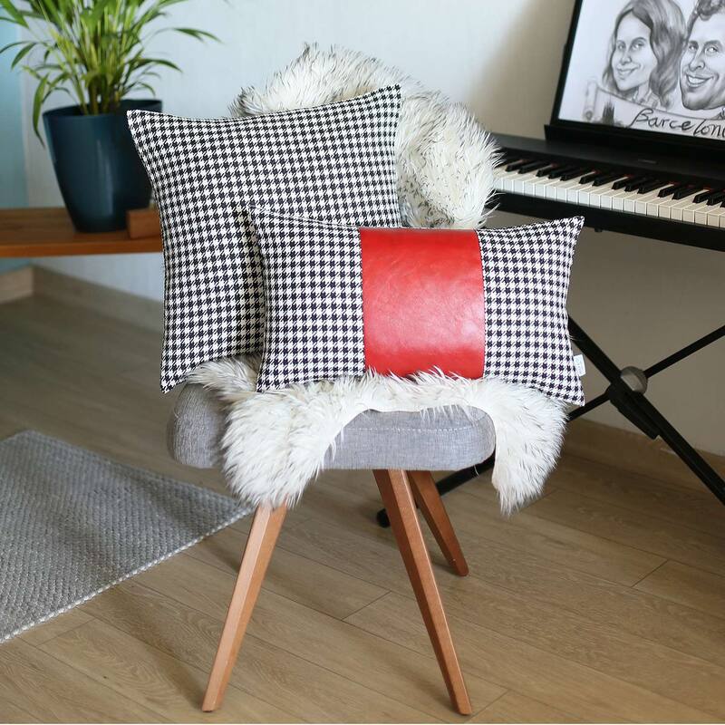 Boho-Chic Decorative Houndstooth Jacquard Pillow Covers