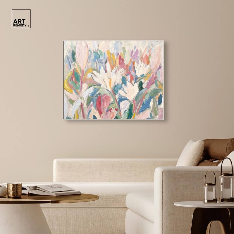 Morning Mist Bloom I Canvas by Art Remedy