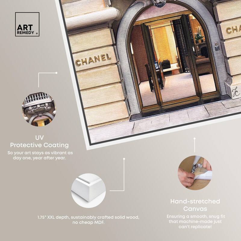Expensive Store in Paris Canvas by Art Remedy