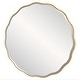 preview thumbnail 4 of 4, Uttermost Aneta Large Gold Round Mirror - 60"W x 60"H x 0.67"D
