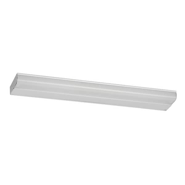 slide 1 of 1, T5 Fluorescent 35-inch White Under Cabinet, White Polycarbonate Diffuser