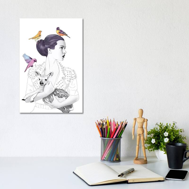 iCanvas "Princess Pike" by Jenny Rome Canvas Print - 12x8x0.75