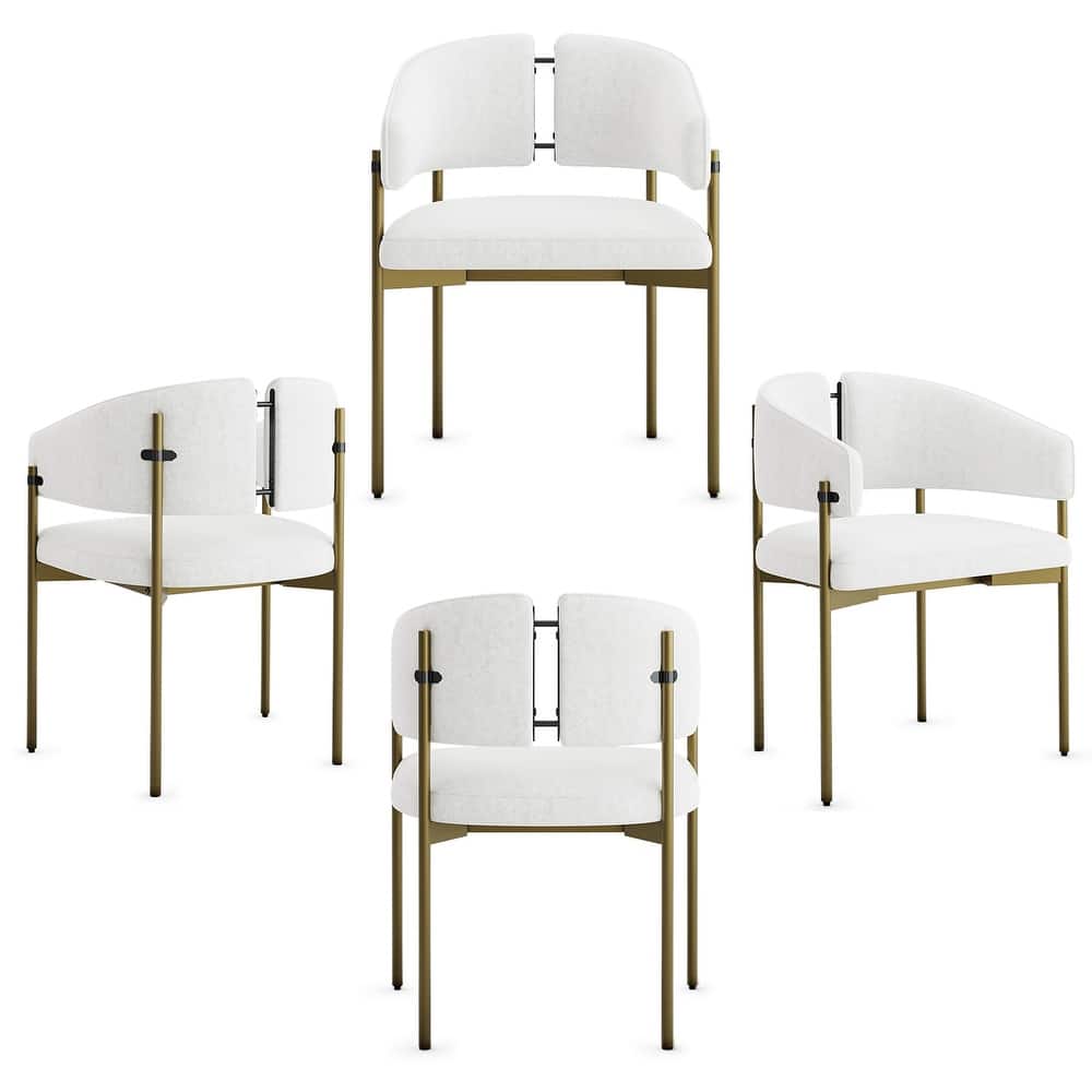 Classic and Luxurious Barrel Dining Chairs with Arms