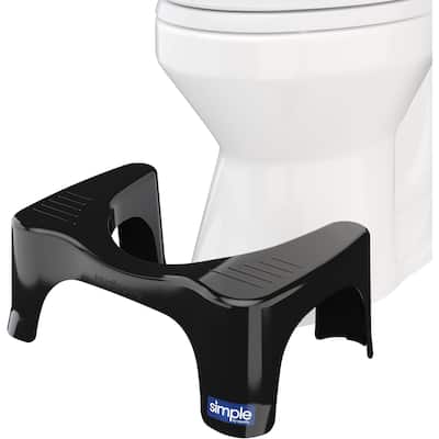 Squatty Potty The Original Bathroom Toilet Stool, 7 Inch Curve Lightweight with Sleek and Modern Design, Black