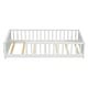 preview thumbnail 32 of 45, Twin Size Wood Floor Platform Bed with Built-in Book Storage Rack