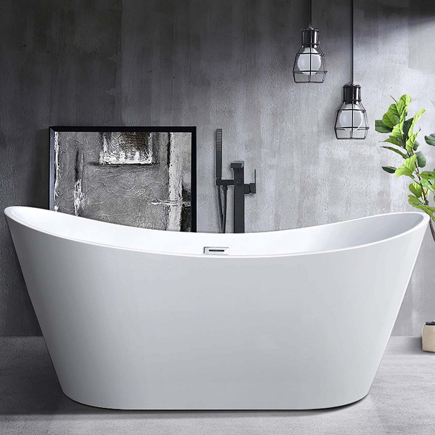 Vanity Art Freestanding Acrylic Bathtub lahsheu