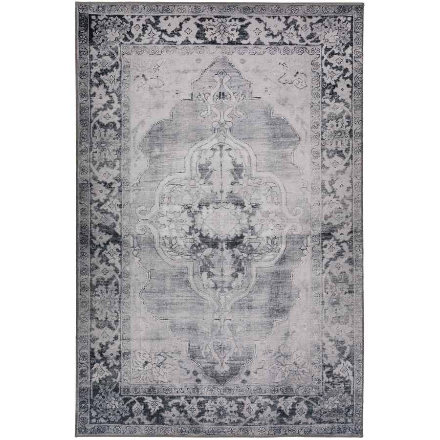 Addison Kensington Casual Medallion Non-skid Area Rug
