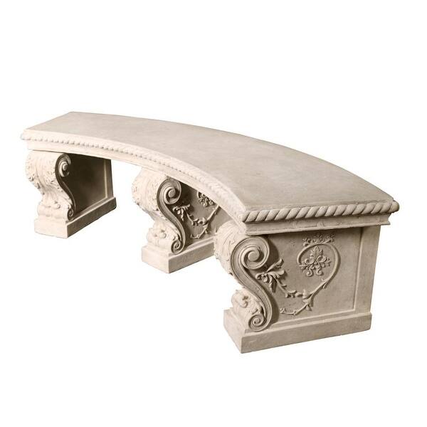 Shop Design Toscano The Salentino Crescent Garden Bench Free