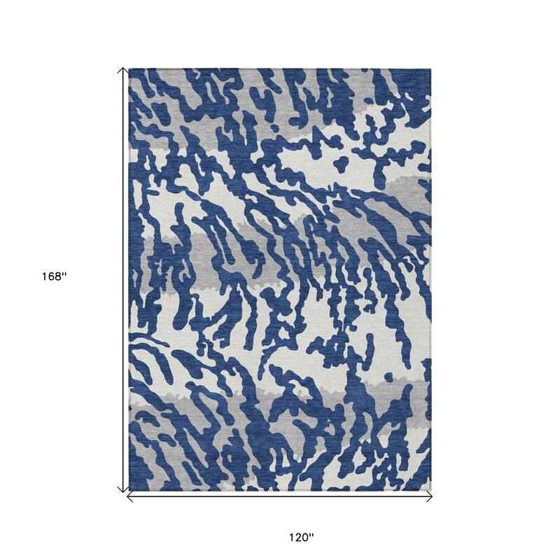 HomeRoots Animal Print Transitional Rectangle Outdoor Rug