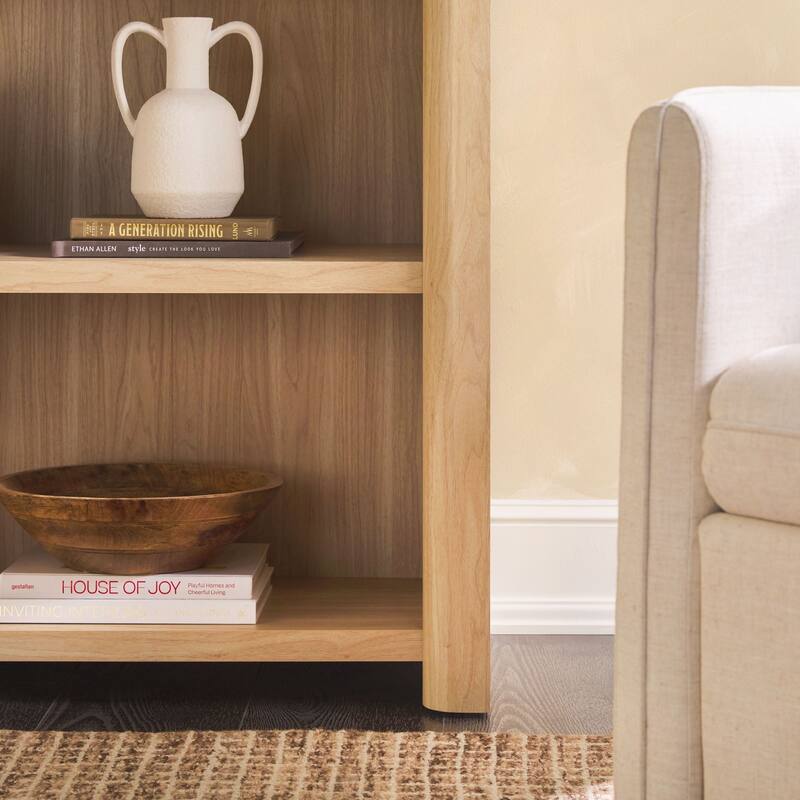 Walker Edison Modern Wood Open Bookshelf