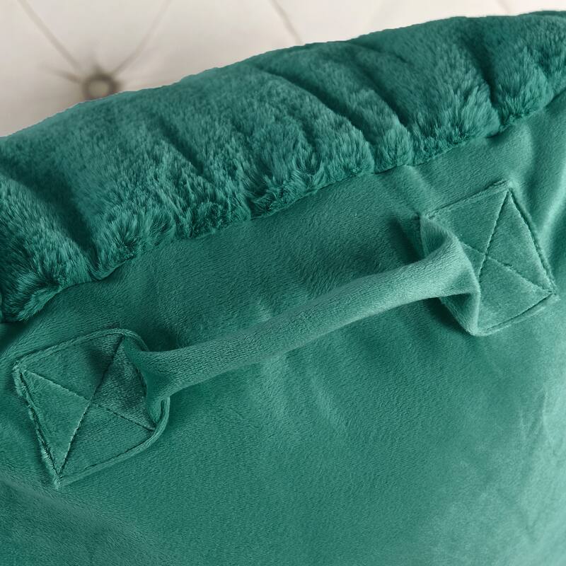 Home Soft Things FoxFauxFur Bedrest
