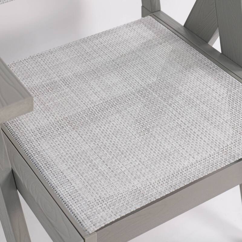 Rossetta Outdoor All-Season Woven Checkered Design Weather-Resistant Chair