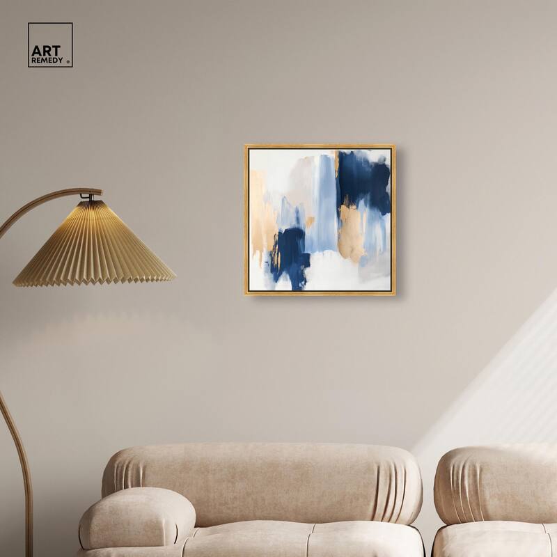 Tranquil Blue Depths I Canvas by Art Remedy