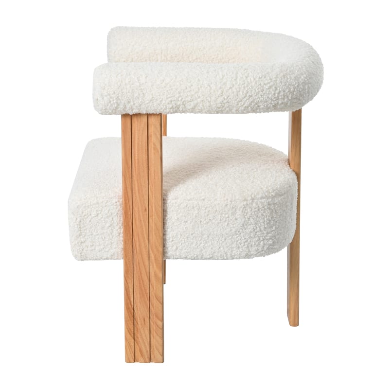 Christopher Knight Home - Eleanor Mid-Century Modern Barrel Accent Chair with Upholstered Arms