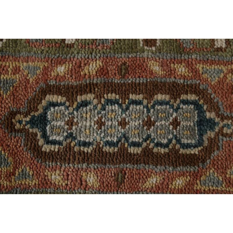Gray Khotan Indian Area Rug Hand-Knotted Wool Carpet - 8'4" x 12'0"