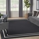 preview thumbnail 9 of 63, Nourison Essentials Indoor/Outdoor Solid Area Rug 1'8 x 3'3 - Black/Ivory