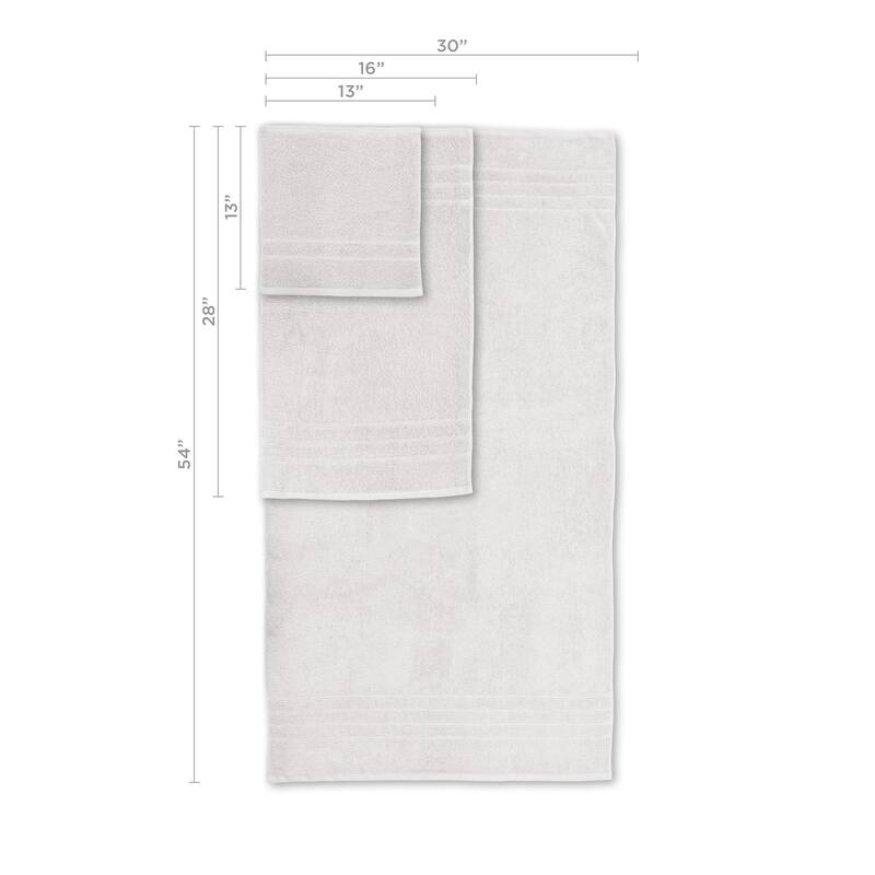 Martex Ultimate Performance Cotton Low-Lint Soft Absorbent Towel Set