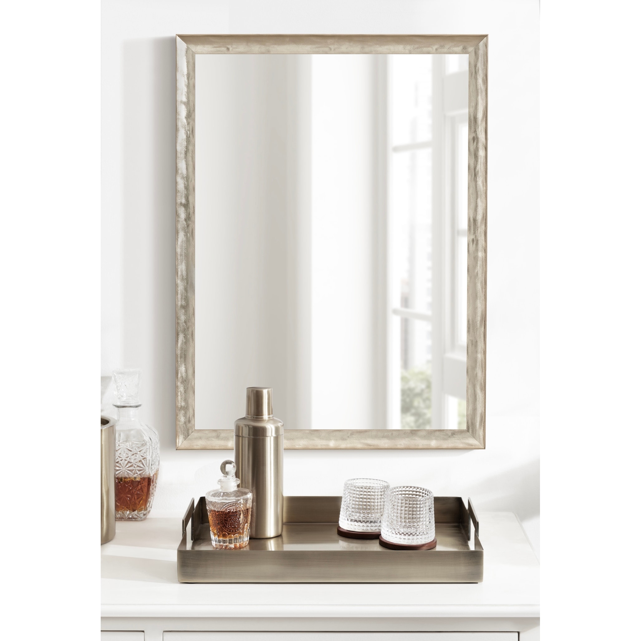 Kate and Laurel Illiona Rectangle Wall Mirror