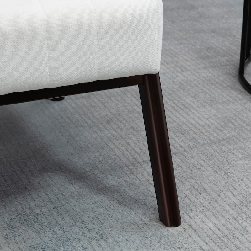 HOMCOM Accent Chair with Softness & Support, Upholstered Arm Chair for Living Room Furniture, Comfy Chair with Wood Legs