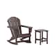 Laguna Poly Rocking Adirondack Chair with Side Table