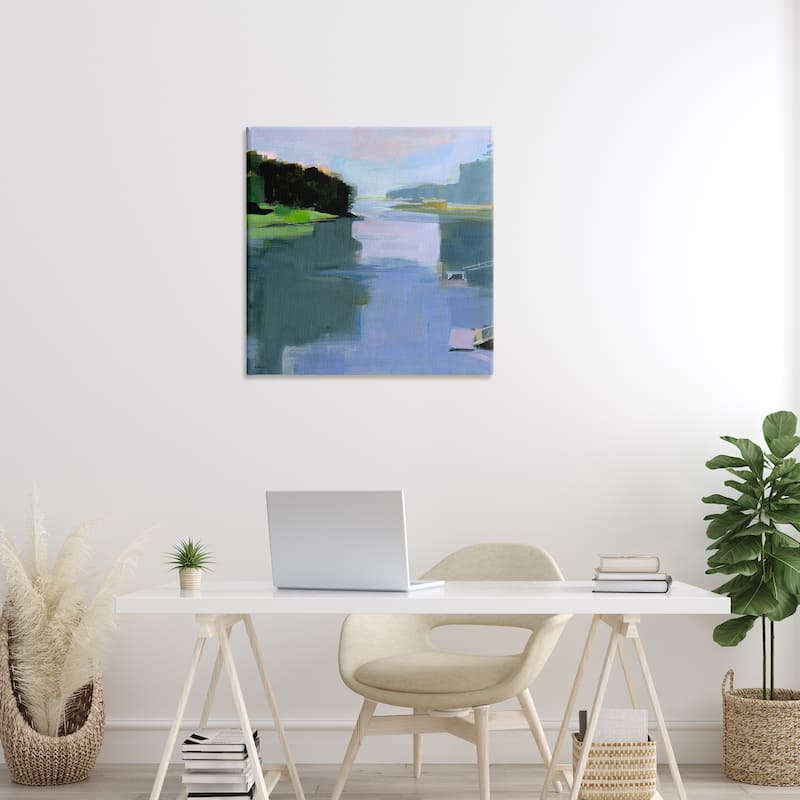 Stupell Water Reflection Abstract Canvas Wall Art Design By Kathleen Robbins