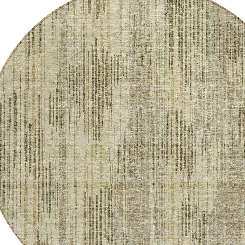 HomeRoots Striped Transitional Rectangle Outdoor Rug