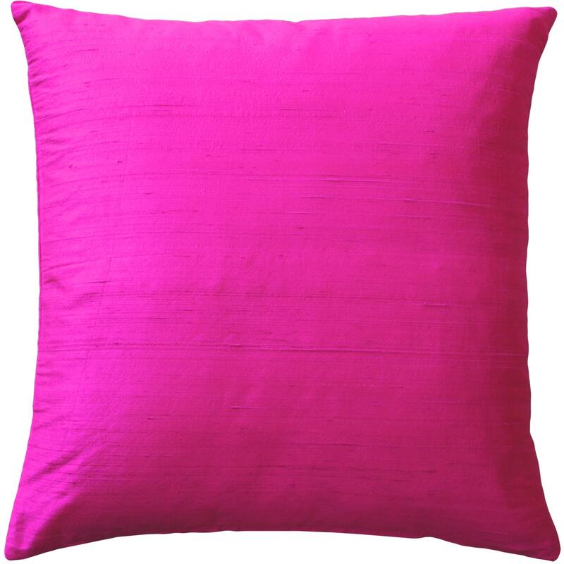 Sankara Silk 20x20 Throw Pillow - Fuchsia Pink