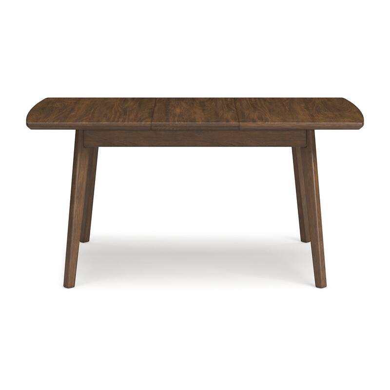 Signature Design by Ashley Lyncott Brown Rectangular Dining Butterfly Extension Table - 36"W x 48/64"D x 30"H