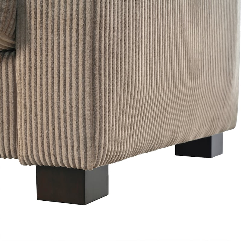 Christopher Knight Home- Dillan Polyester 80-Inch 3 Seater Sofa