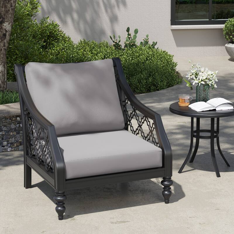 24" x 24" Outdoor Deep Seat Chair Cushion Set