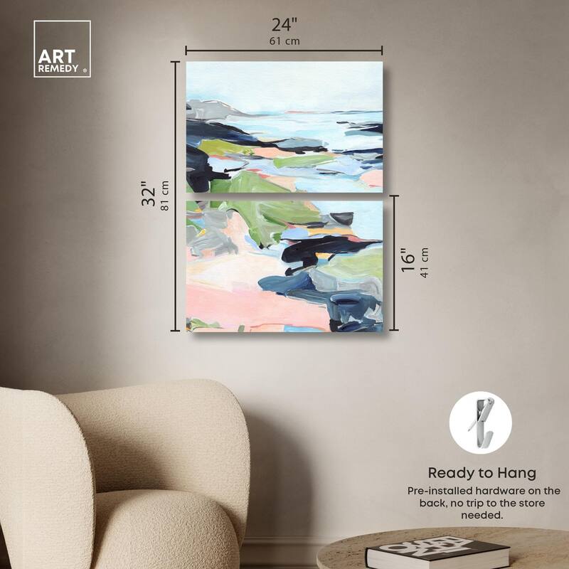 Between Seasons I Canvas Set of 2 by Art Remedy, Gallery Wrapped