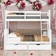 preview thumbnail 19 of 71, Modren Twin Over Full Functional Bunk Bed With Ladders and Two Storage Drawers