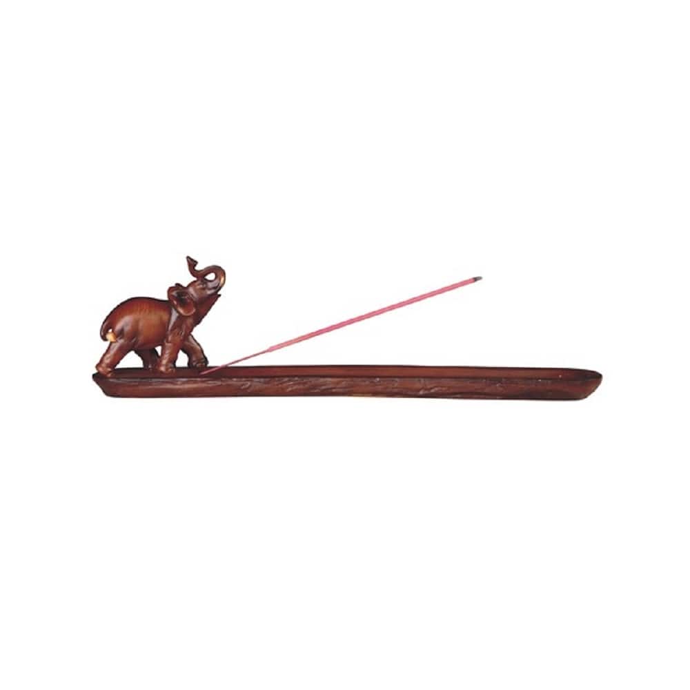 Q-Max 11.5"W Elephant Incense Burner Sticks Holder