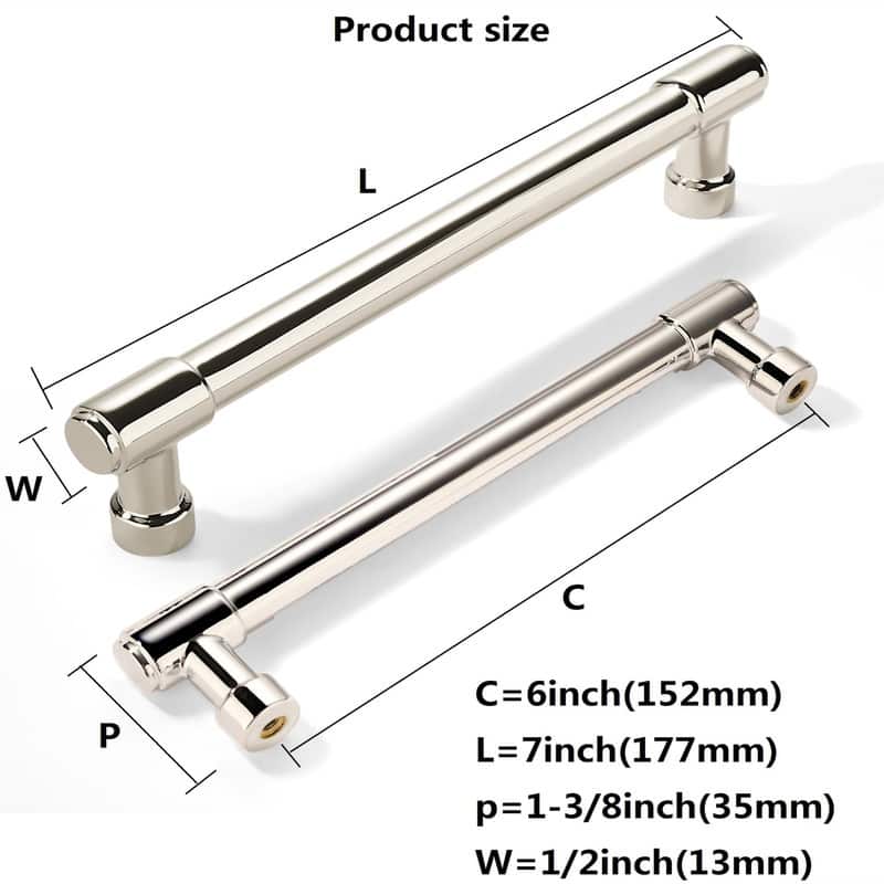 10 Pack 6 Inch Drawer Pulls - 6"L x 2"W