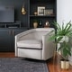 preview thumbnail 19 of 89, WOVENBYRD Classic Barrel Swivel Chair Grey