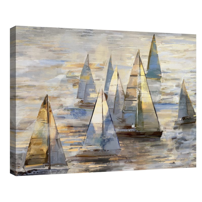 Sailing at Dusk Light by Studio Arts Canvas Art Print