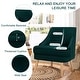 preview thumbnail 32 of 34, Costway Accent Chair Velvet Upholstered Single Sofa with Rubber Wood - 27'' x 25'' x 30''