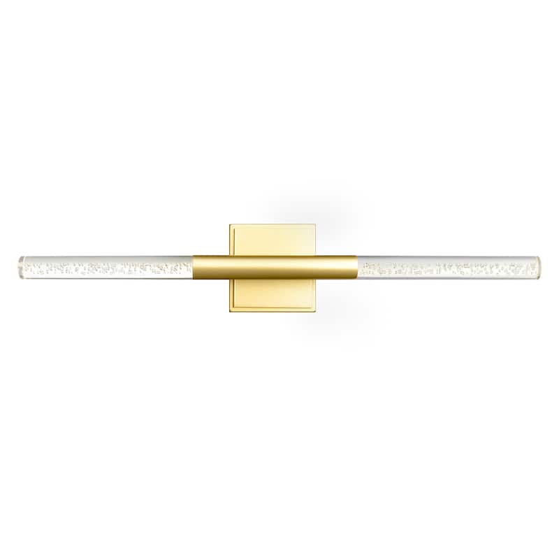 Dragonswatch Integrated LED Satin Gold Vanity Light - Satin Gold - Satin Gold