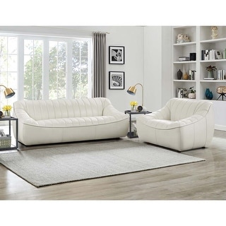 Hydeline Snug Top Grain Leather Sofa and Chair Set With Feather Memory Foam and Springs Sofa Chair Bed Bath Beyond 37404568