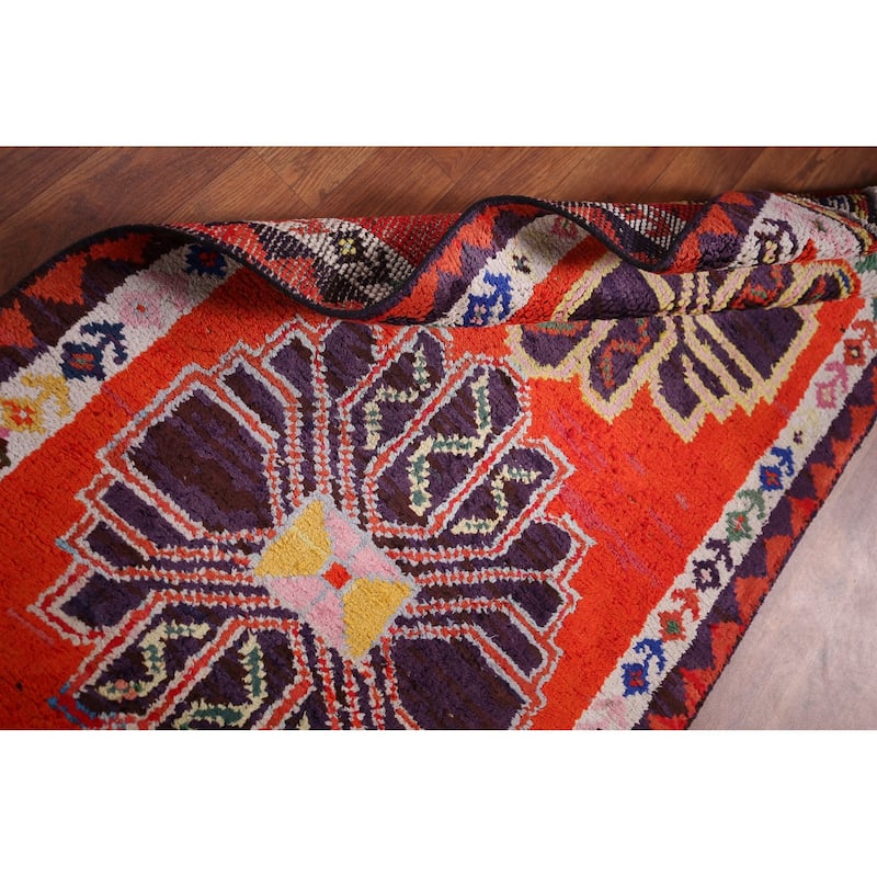 Anatolian Vintage Runner Rug Handmade Silk Carpet - 2'8"x 13'7"