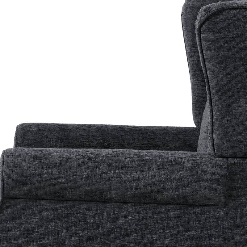 Tufted Wingback Upholstered Accent Chair for Living room