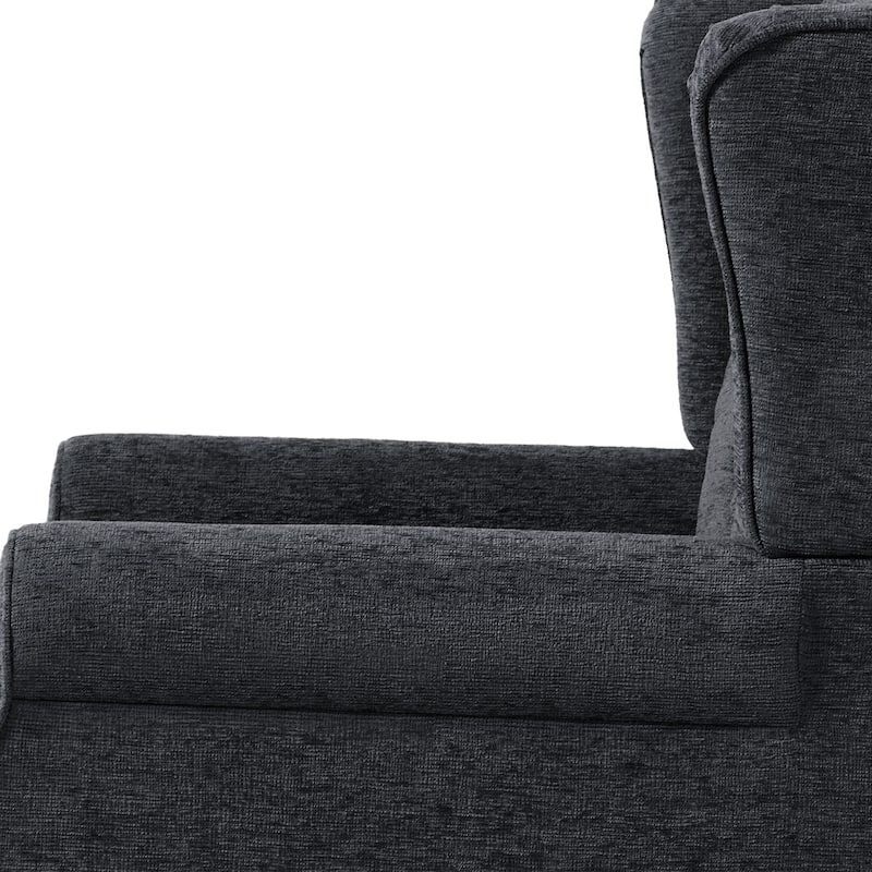Tufted Wingback Upholstered Accent Chairs Set of 2