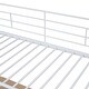 preview thumbnail 13 of 28, Artsy Full Size Metal Loft Bed with 3 Layers and L-shaped Desk, White