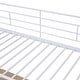 preview thumbnail 11 of 48, Loft Bed with 3 Layers of Shelves & L-Shaped Desk, Metal Loft Bed Frame with Safety Guardrails and Inclined Ladder