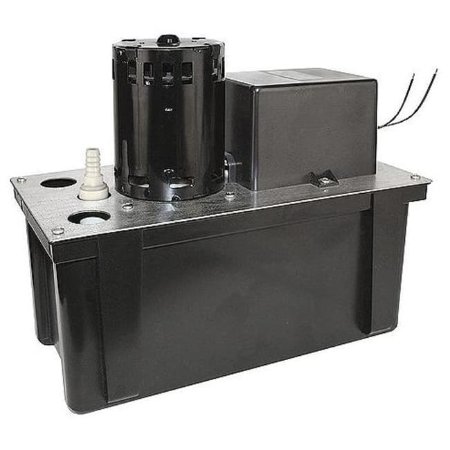 Little Giant 553211 270 GPH 230V Automatic Condensate Removal Pump with Safety Switch - Black
