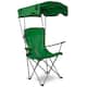 Foldable Beach Canopy Chair Sun Protection Camping Lawn Chair - Green