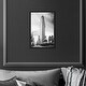 preview thumbnail 19 of 20, Oliver Gal 'Flatiron Roads' Cities and Skylines Wall Art Framed Canvas Print United States Cities - Black, White 10 x 15 - Black